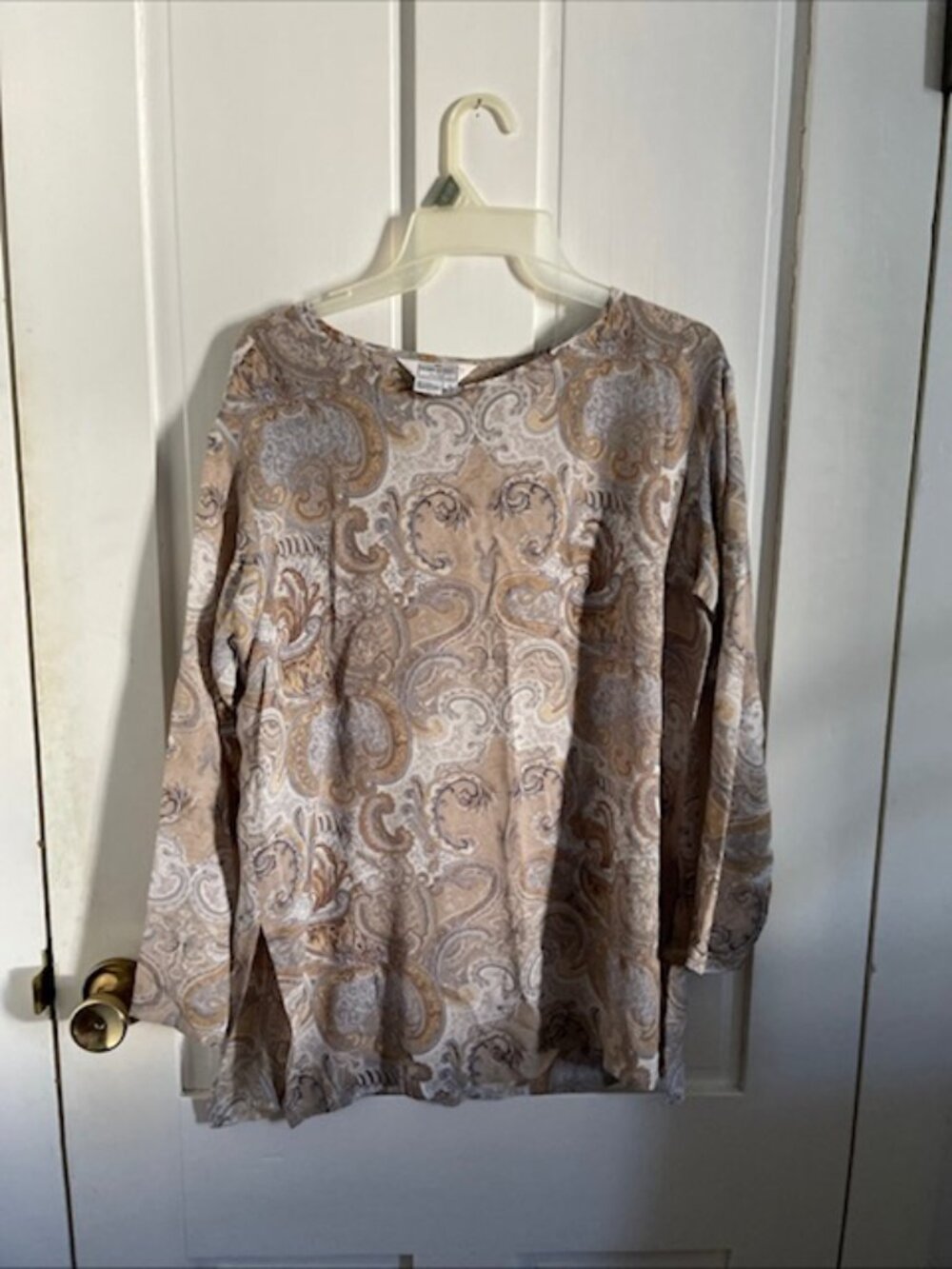 Henri Bendel Size 6 Silk Paisley Top